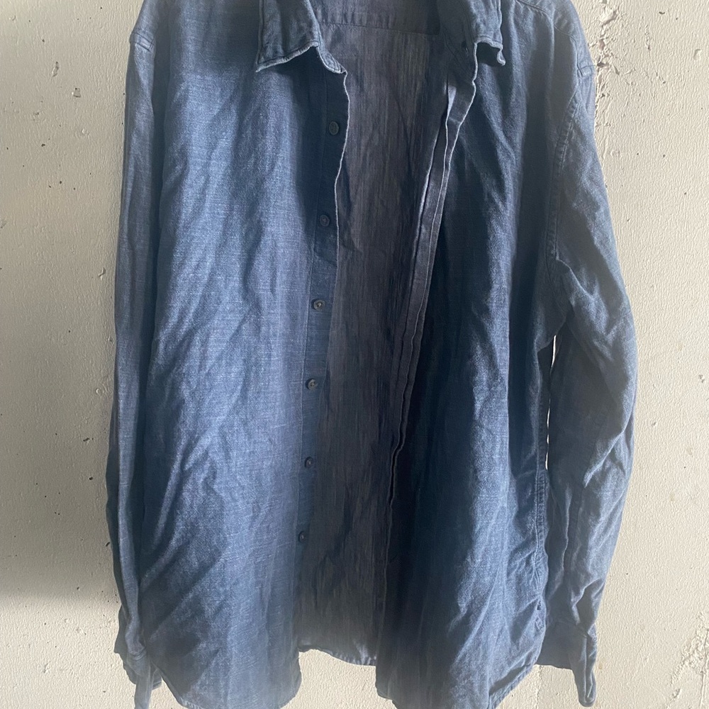 John Varvatos light blue shirt
